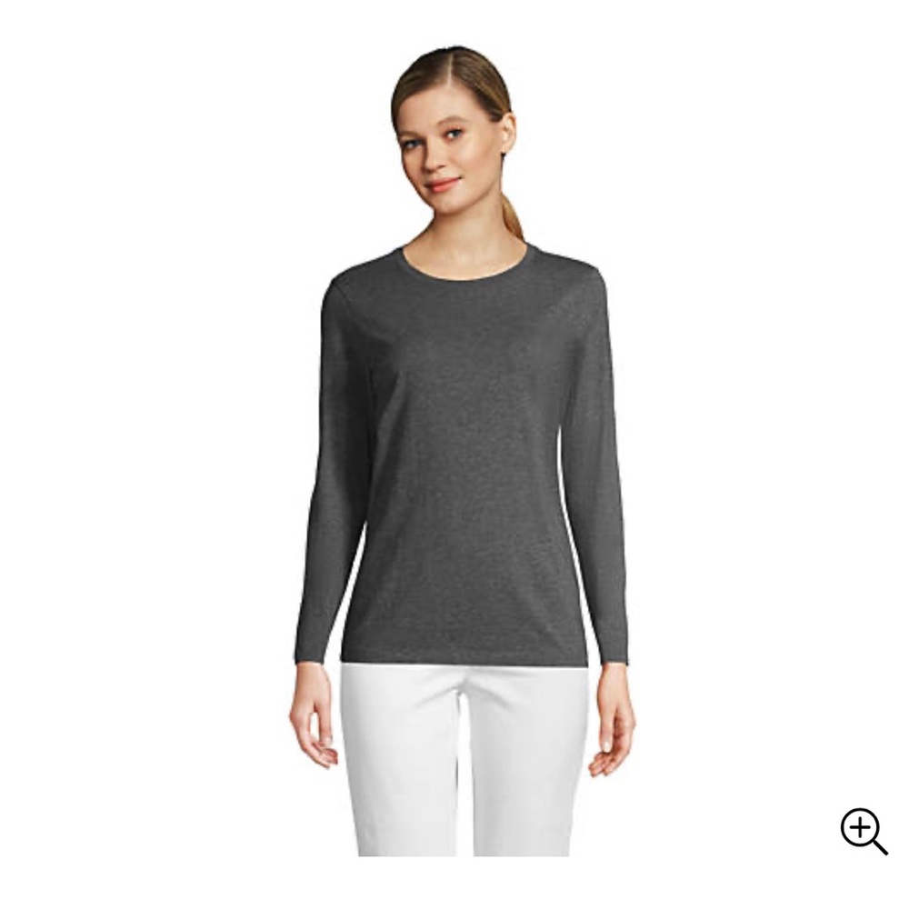 Lands’ End Women’s Cotton Long Sleeve petite xs